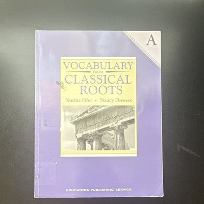 Vocabulary from Classical Roots Book A Norma Fifer Nancy Flowers Paperback - Goo