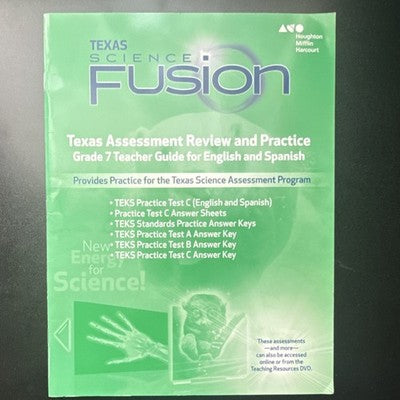 Texas Science Fusion Grade 7 Teacher Guide Review Practice English Spanish HMH