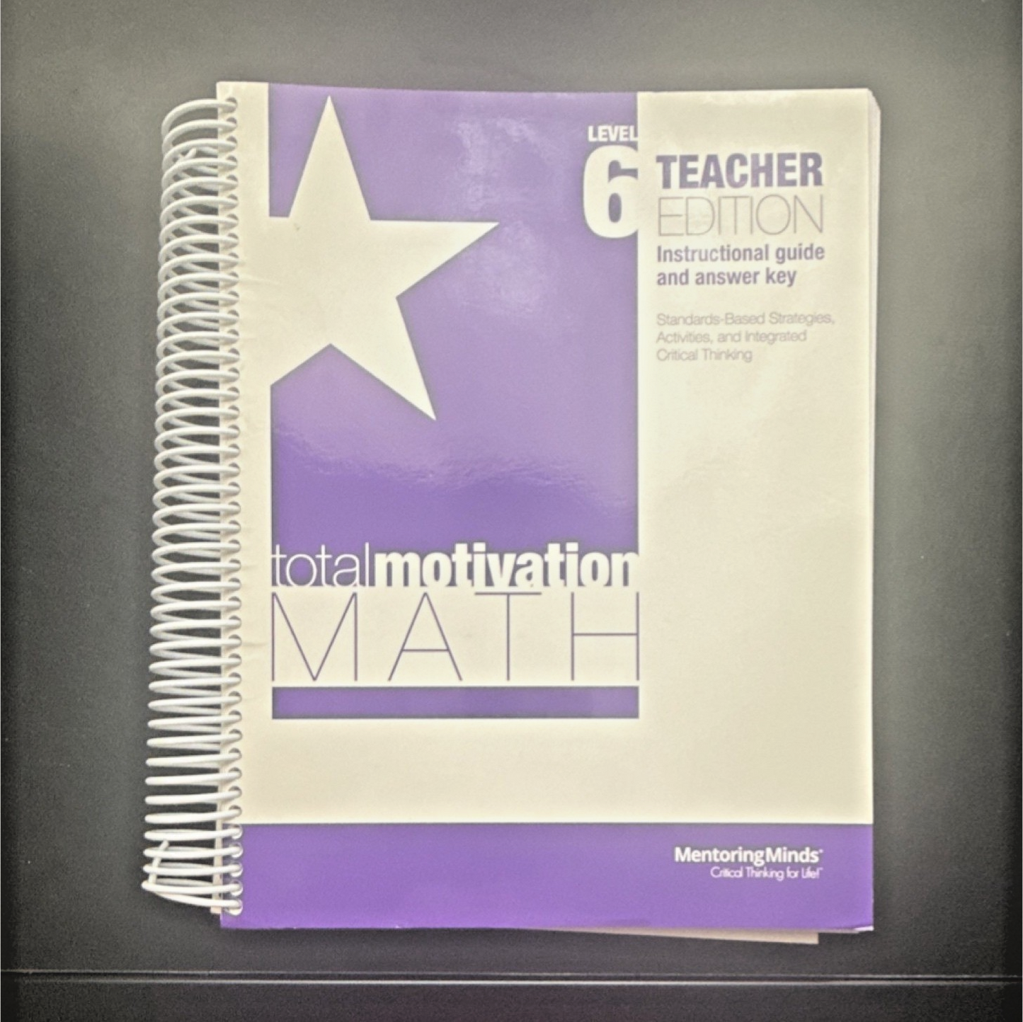 Total Motivation Math Level 6 Teacher Edition Mentoring Minds Texas STAAR Grade