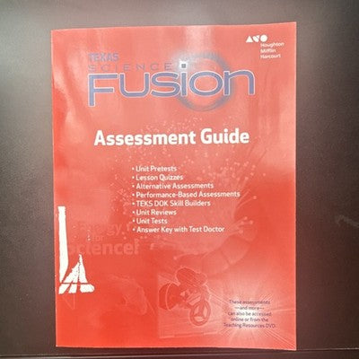 Texas Science Fusion Grade 8 Assessment Guide Holt McDougal STAAR Teacher Key