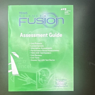 Texas Science Fusion Assessment Guide Grade 7 Answer Key Quizzes Tests TEKS HMH