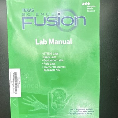 Texas Science Fusion Lab Manual Middle School Teacher Resources Answer Key HMH